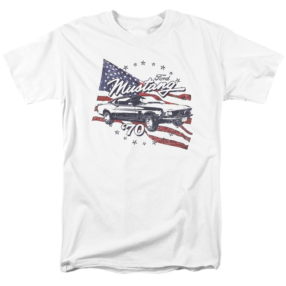 Ford Mustang 70 Mustang Adult 181 T Shirt White